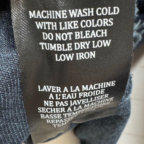 Silent New York Womens Dark Blue Denim Fray Trucker Jean Jacket Medium M - Picture 9 of 11